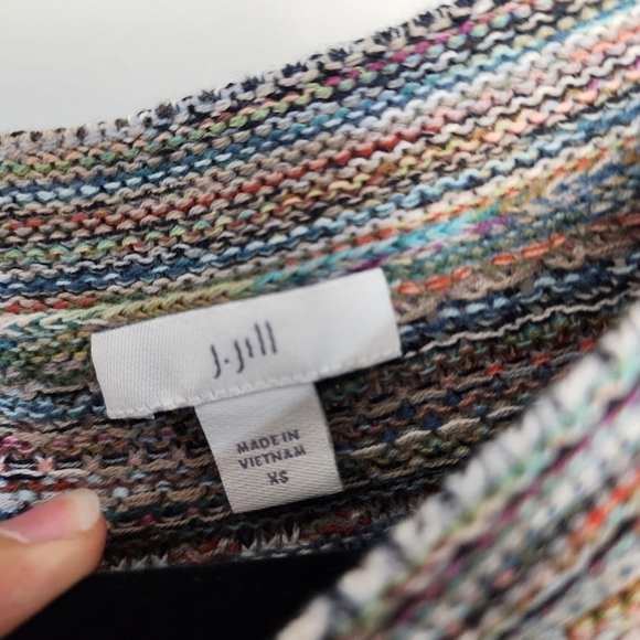 J. Jill multicolor knit sweater, size xs - Picture 3 of 7